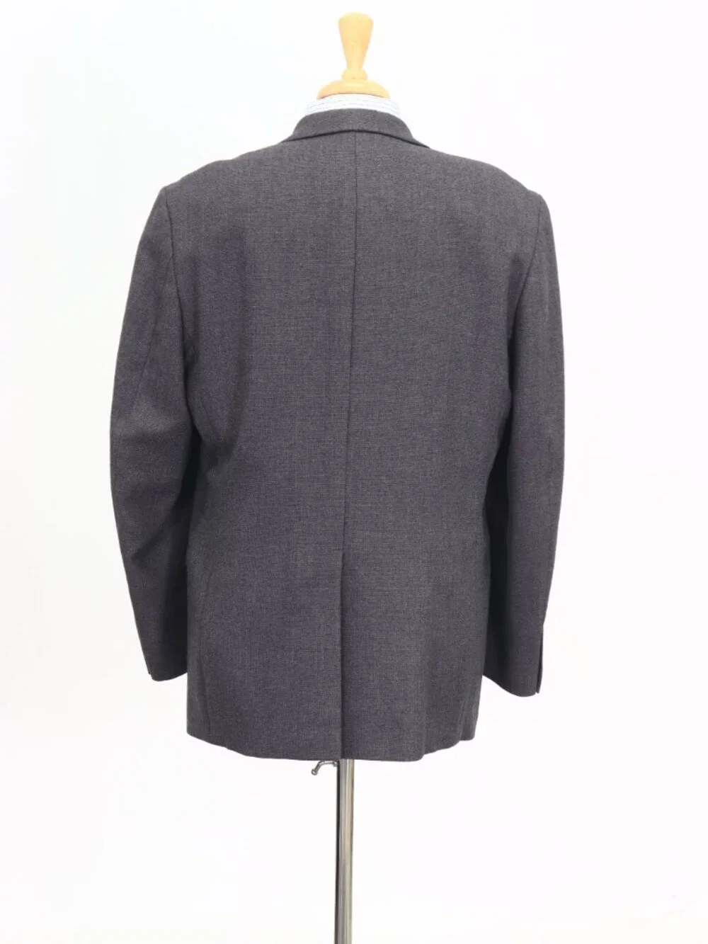 Ralph Lauren 44L Gray Blazer Sport Coat Jacket 2-Button Solid W854